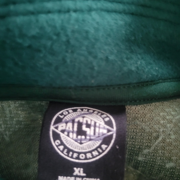 PacSun Green Sherpa Cropped Jacket Size XL - Picture 4 of 6